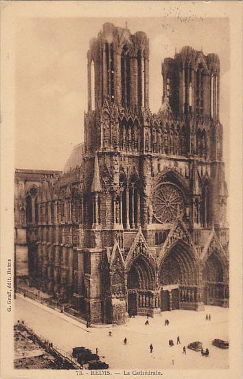 France Reims La Cathedrale 1930