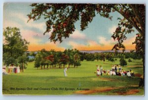 c1940 Hot Springs National Park Arkansas Postcard Championship Golf Courses Club
