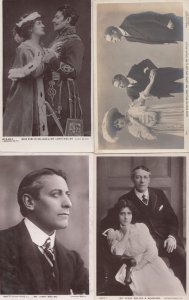 Lewis Waller Miss Evelyn Millard 4x Real Photo & Antique Postcard s