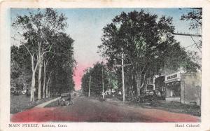 Bantam Connecticut~Main Street~Vintage Car in Street & Driveway~1920s Postcard