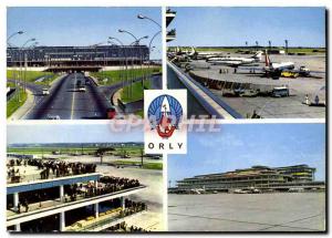 Postcard Modern Jet Aviation Airport Paris Orly Aerogare Area statiionnement ...