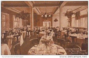 California Santa Crug Dining Room Saint George Hotel 1912