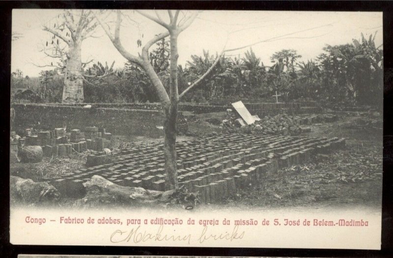 Congo Postcard making Adobe Bricks