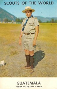 BOY SCOUTS OF AMERICA  Scouts Of The World~SCOUT FROM GUATEMALA  1968 Postcard