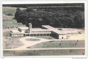 Airplane view of our lady's retreat house, Warrenton,Missouri,  00-10s