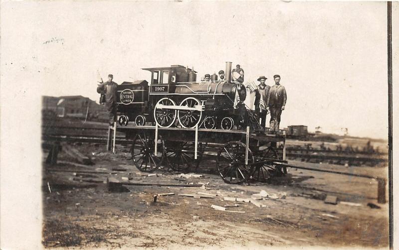 F28/ Avis Jersey Shore Pennsylvania RPPC Postcard1907 Miniature Railroad Parade