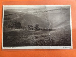 The Devils Dyke Brighton to London 1946 Dont Waste Bread cancel Postcard R39416 