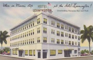 Florida Miami Hotel Leamington Overlooking Biscayne Bay And Park