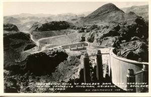 AZ & NV - Boulder Dam - RPPC