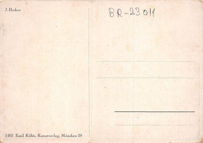 BR23011 K Hecker Painting postcard