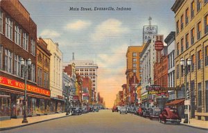 Main Street Evansville, Indiana IN