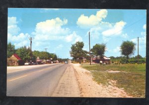 BETWEEN SPRINGDALE AND FAYETTEVILLE ARKANSAS HIGHWAY 71 VINTAGE POSTCARD