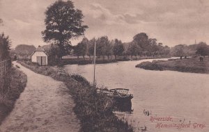 Hemmingford Grey Cambridge Boats Antique River Postcard