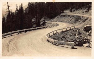 Real Photo Postcard Hoopes Creek Switchback Berthoud Pass, Colorado~116552