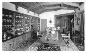 RPPC SCOTTY'S CASTLE Death Valley, CA Dining Room c1940s Vintage Postcard