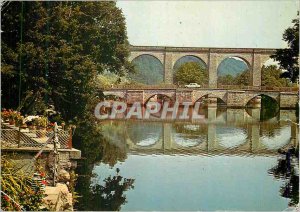 Postcard Modern Saint Priest Taurion (Haute Vienne) Bridge and Viaduct Taurion