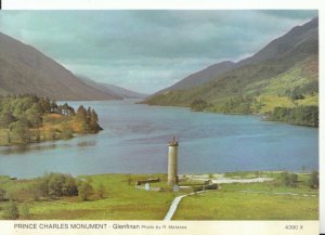 Scotland Postcard - Prince Charles Monument - Glenfinan - Ref 18744A