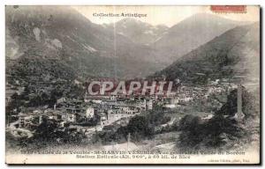 Old Postcard Saint Martin Vesubie Valley of Vesubie General view and Valley o...