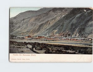 Postcard Pueblo De Matucana, Peru