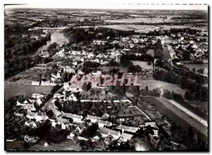 Postcard Modern Diou Vue Generale Aerienne Loire and Canal