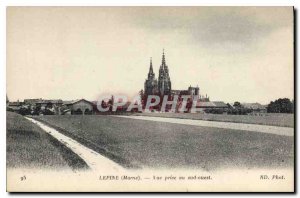 Postcard Old Lepine Marne south west taking view