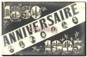 Old Postcard Birthday Belgium 1830 1905