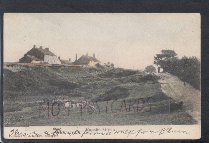 Lancashire Postcard - Copster Green Village, Ribble Valley  HP404