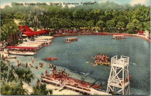 postcard FL - Silver Springs -  Nature's Underwater Fairyland