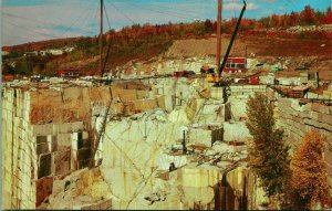 Rock of Ages Granite Quarry Barre Vermont VT UNP Chrome Postcard T10