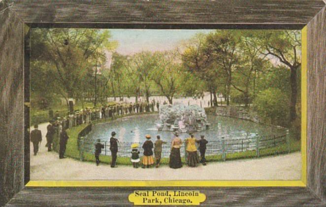 Illinois Chicago Seal Pond Lincoln Park 1907