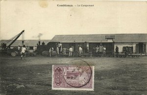 PC MOROCCO, CASABLANCA, LE CAMPEMENT, Vintage Postcard (b29391)