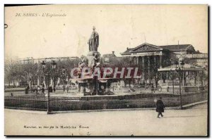 Old Postcard Nimes L & # 39Esplanade