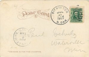 1907 North Dakota Bismarck State Penitentiary Kropp #2447 Postcard 22-11646