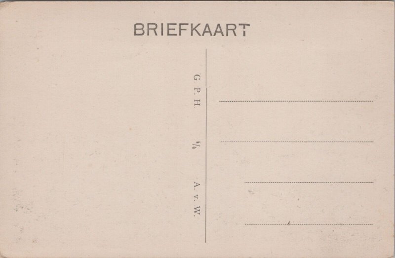Netherlands Vismarkt met Kerk Geertruidenberg Vintage Postcard 09.34