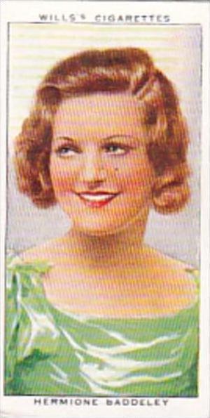 Wills Cigarette Card Radio Personalities 2nd Series No 36 Hermione Baddeley