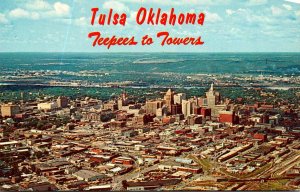 Oklahoma Tulsa Oil Capitol Of The World Aerial View