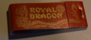 Royal Dragon Rockford Illinois 10 Strike Red Matchbook