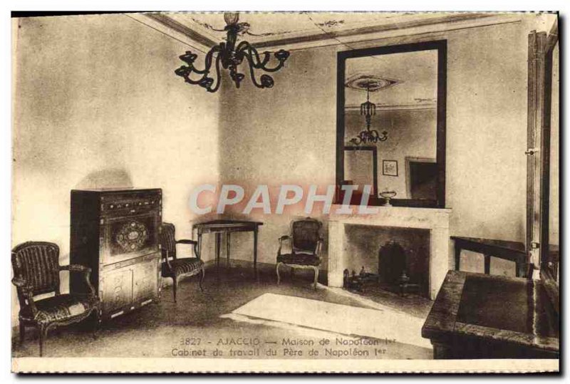 Postcard Old House In Ajaccio Napoleon 1st Study of the father of Napoleon 1st
