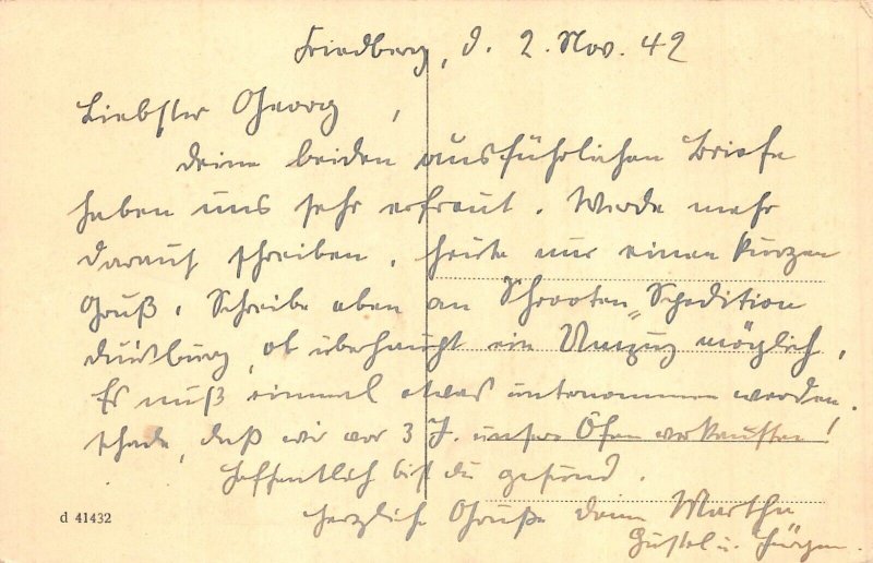 A119 Germany Friedberg I H Total View vintage postcard