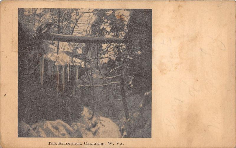 E77/ Colliers West Virginia Postcard 1909 The Klondike Waterfall