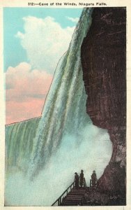Vintage Postcard Cave Of The Winds Niagara Falls Rock Of Ages American Falls NY