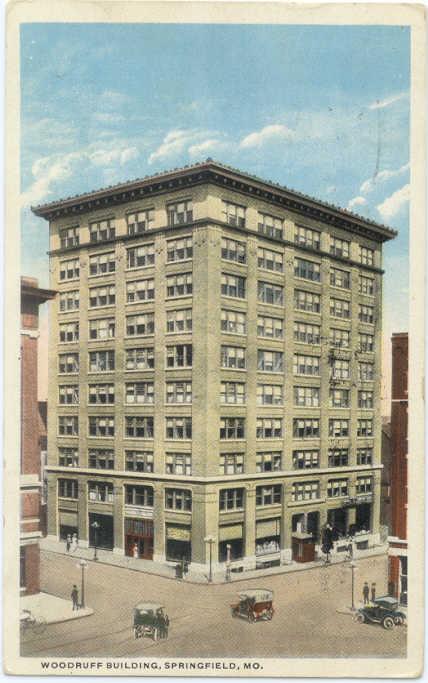 W/B Woodruff Building in Springfield Missouri MO 1916