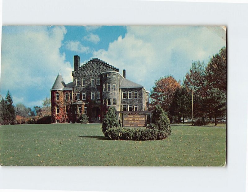 Postcard - Ivy-covered Wheeler Hall, Baldwin-Wallace College - Berea, Ohio