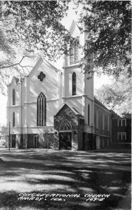 Amboy Illinois Congregational Church 1950s RPPC Photo #109E Postcard Cook 11834