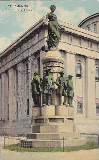 Ohio Columbus Our Jewels Monument 1912