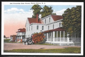 Old Riverside Club House, Penns Grove, New Jersey,  Early Postcard, Unused