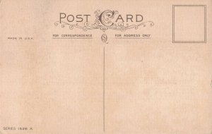 c.1912 Winter Country Church Scene Holly Berries Christmas Poem Postcard 2T6-460