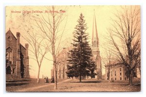 Postcard Wesleyan College Buildings Middletown Conn. Connecticut c1909 Postmark