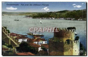 Old Postcard Constantinople Vue Prize Des Chateaux