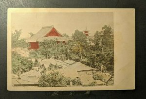 Vintage Temple at Tokyo Japan RPPC Postcard Cover